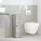 vidaXL Bathroom Cabinet with Roll Holder Concrete Grey 20.5x22x72 cm