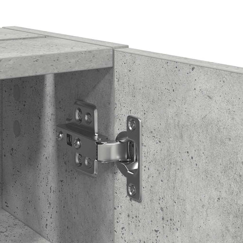 vidaXL Bathroom Cabinet with Roll Holder Concrete Grey 20.5x22x72 cm