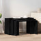 vidaXL Nesting Tables 3 pcs Black Engineered Wood