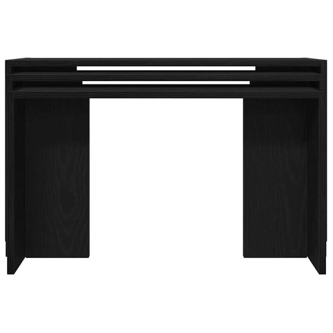 vidaXL Nesting Tables 3 pcs Black Engineered Wood