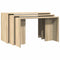 vidaXL Nesting Tables 3 pcs Sonoma Oak Engineered Wood