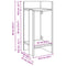 vidaXL Side Tables 2 pcs with Shelf White 25.5x27x60 cm