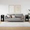 vidaXL Side Tables 2 pcs with Shelf Black 25.5x27x60 cm