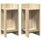 vidaXL Side Tables 2 pcs with Shelf Sonoma Oak 25.5x27x60 cm