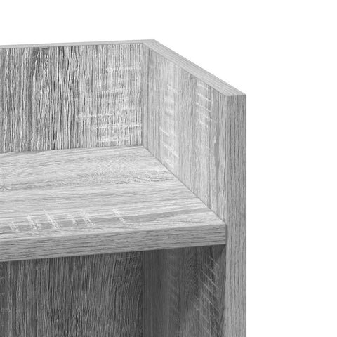vidaXL Side Table with Shelf Grey Sonoma 25.5x27x60 cm