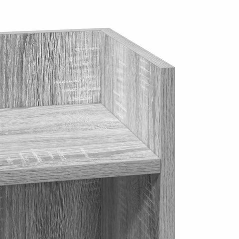 vidaXL Side Tables 2 pcs with Shelf Grey Sonoma 25.5x27x60 cm