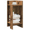 vidaXL Side Tables 2 pcs with Shelf Old Wood 25.5x27x60 cm