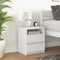 vidaXL Bedside Cabinet with 2 Drawers White 40x33x60 cm