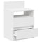 vidaXL Bedside Cabinet with 2 Drawers White 40x33x60 cm