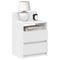 vidaXL Bedside Cabinets 2 pcs with 2 Drawers White 40x33x60 cm