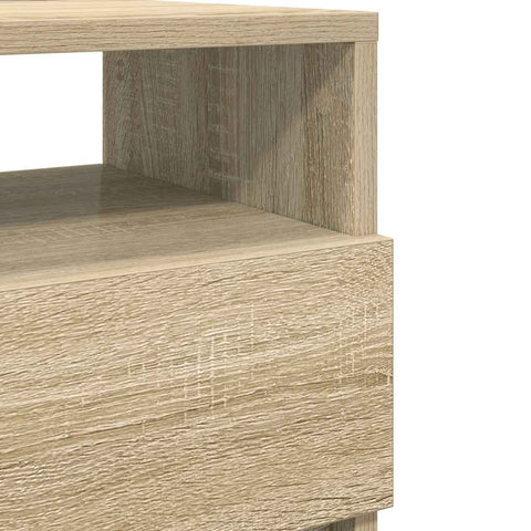 vidaXL Bedside Cabinets 2 pcs with 2 Drawers Sonoma Oak 40x33x60 cm