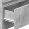 vidaXL Bedside Cabinets 2 pcs with 2 Drawers Concrete Grey 40x33x60 cm