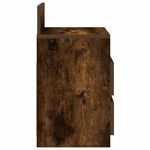 vidaXL Bedside Cabinets 2 pcs with 2 Drawers Smoked Oak 40x33x60 cm