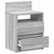vidaXL Bedside Cabinets 2 pcs with 2 Drawers Grey Sonoma 40x33x60 cm