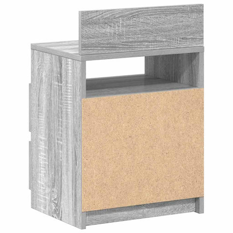 vidaXL Bedside Cabinets 2 pcs with 2 Drawers Grey Sonoma 40x33x60 cm