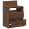 vidaXL Bedside Cabinets 2 pcs with 2 Drawers Brown Oak 40x33x60 cm