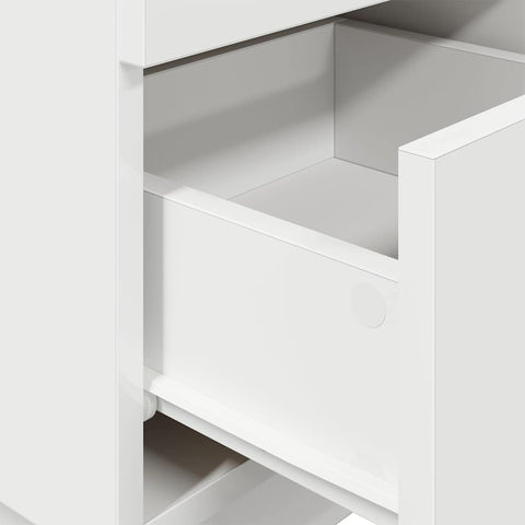 vidaXL Bedside Cabinets 2 pcs with 2 Drawers White 36x36x68 cm