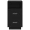 vidaXL Bedside Cabinet with 2 Drawers Black 36x36x68 cm
