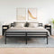 vidaXL Bedside Cabinets 2 pcs with 2 Drawers Black 36x36x68 cm