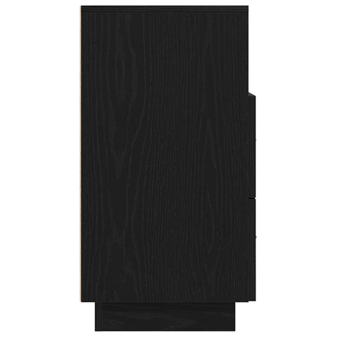 vidaXL Bedside Cabinets 2 pcs with 2 Drawers Black 36x36x68 cm