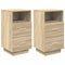 vidaXL Bedside Cabinets 2 pcs with 2 Drawers Sonoma Oak 36x36x68 cm