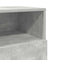 vidaXL Bedside Cabinets 2 pcs with 2 Drawers Concrete Grey 36x36x68 cm