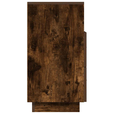 vidaXL Bedside Cabinet with 2 Drawers Smoked Oak 36x36x68 cm