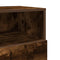 vidaXL Bedside Cabinet with 2 Drawers Smoked Oak 36x36x68 cm