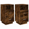 vidaXL Bedside Cabinets 2 pcs with 2 Drawers Smoked Oak 36x36x68 cm
