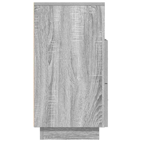 vidaXL Bedside Cabinet with 2 Drawers Grey Sonoma 36x36x68 cm