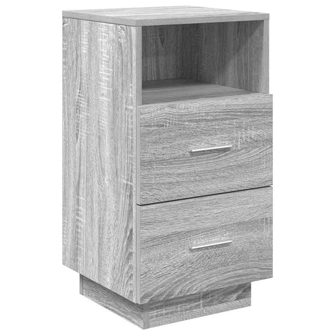 vidaXL Bedside Cabinets 2 pcs with 2 Drawers Grey Sonoma 36x36x68 cm