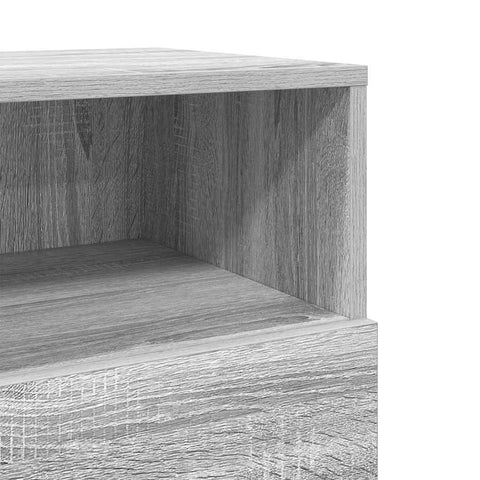 vidaXL Bedside Cabinets 2 pcs with 2 Drawers Grey Sonoma 36x36x68 cm