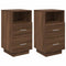 vidaXL Bedside Cabinets 2 pcs with 2 Drawers Brown Oak 36x36x68 cm