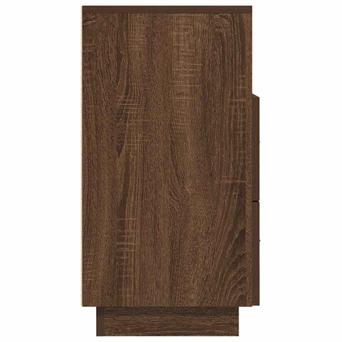 vidaXL Bedside Cabinets 2 pcs with 2 Drawers Brown Oak 36x36x68 cm
