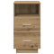 vidaXL Bedside Cabinet with 2 Drawers Artisan Oak 36x36x68 cm