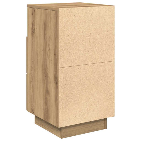 vidaXL Bedside Cabinet with 2 Drawers Artisan Oak 36x36x68 cm