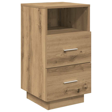 vidaXL Bedside Cabinets 2 pcs with 2 Drawers Artisan Oak 36x36x68 cm