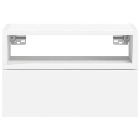 vidaXL Wall-mounted Bedside Cabinet White 45x26x28.5 cm