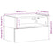 vidaXL Wall-mounted Bedside Cabinets 2 pcs Black 45x26x28.5 cm