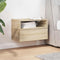 vidaXL Wall-mounted Bedside Cabinet Sonoma Oak 45x26x28.5 cm