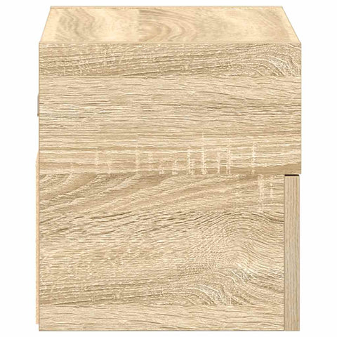 vidaXL Wall-mounted Bedside Cabinet Sonoma Oak 45x26x28.5 cm