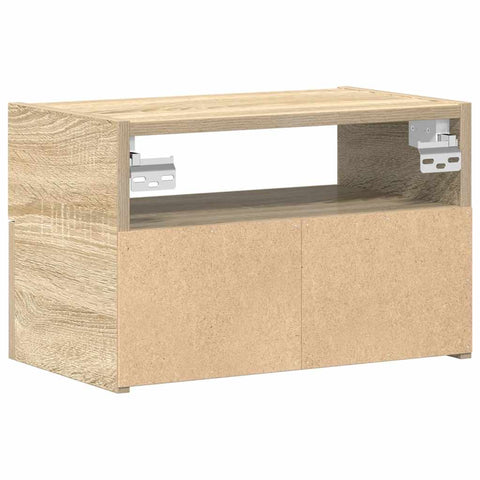vidaXL Wall-mounted Bedside Cabinet Sonoma Oak 45x26x28.5 cm