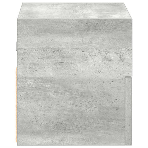 vidaXL Wall-mounted Bedside Cabinet Concrete Grey 45x26x28.5 cm