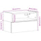 vidaXL Wall-mounted Bedside Cabinet Concrete Grey 45x26x28.5 cm