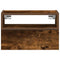 vidaXL Wall-mounted Bedside Cabinet Smoked Oak 45x26x28.5 cm