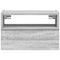vidaXL Wall-mounted Bedside Cabinet Grey Sonoma 45x26x28.5 cm