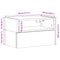 vidaXL Wall-mounted Bedside Cabinet Grey Sonoma 45x26x28.5 cm