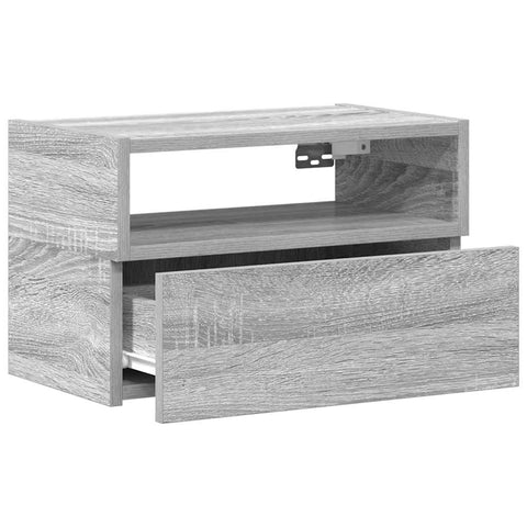 vidaXL Wall-mounted Bedside Cabinets 2 pcs Grey Sonoma 45x26x28.5 cm
