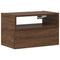 vidaXL Wall-mounted Bedside Cabinet Brown Oak 45x26x28.5 cm