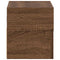 vidaXL Wall-mounted Bedside Cabinet Brown Oak 45x26x28.5 cm